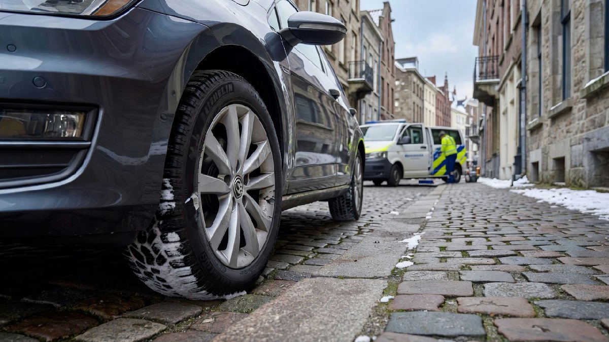 Velg beschadigd na stoeprand in buitenland