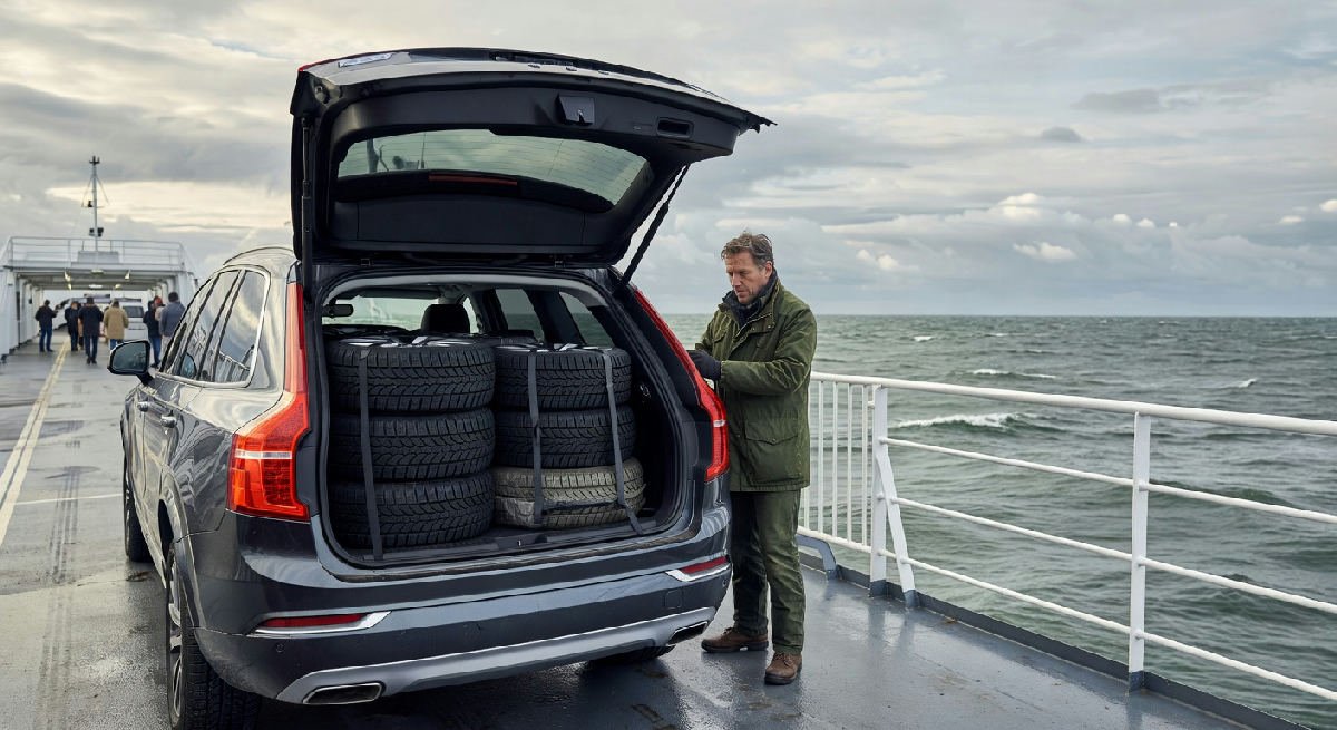 Velgen en banden meenemen op ferry naar Engeland